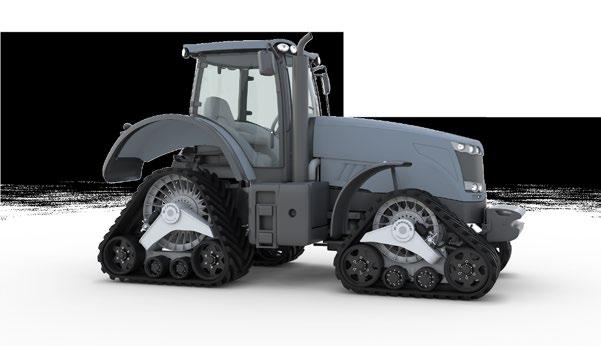 Reduzca las áreas de compactación Diseñada para convertir tractores a orugas fácilmente.