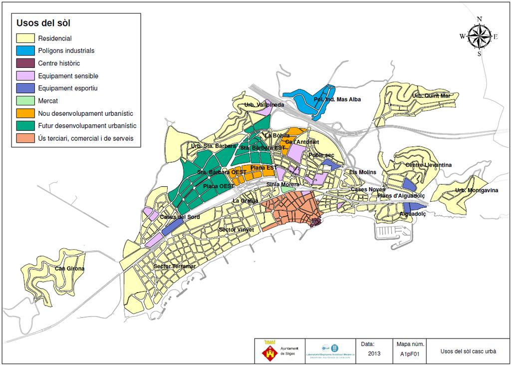 Mapa de Capacitat Acústica i actualització del Mapa de Soroll del municipi de Sitges 9 de 32 5.1.