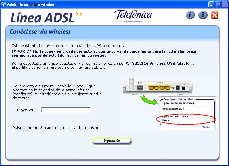 Configuración en Windows XP Para configurar la conexión inalámbrica con su router en Windows XP (SP2 o superior)dispone de dos opciones: Una vez instalado el Asistente conexión wireless acepte