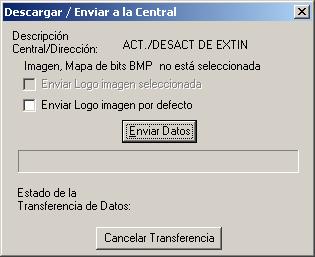 Para enviar la configuración desde el programa de Windows es necesario primero abrir el puerto