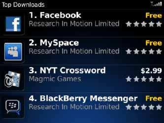 Blackberry World La aplicación Blackberry World sirve para buscar la música, los juegos y las aplicaciones que más te gustan. 3. Usar la aplicación Blackberry World.