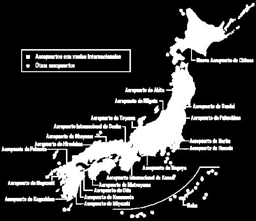 Gráfica 6: Mapa de aeropuertos de Japón Fuente: www. foro.alicanteotaku.