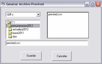 Generar Archivo Previred Para generar el archivo debe seleccionar la opción Generar Archivo del