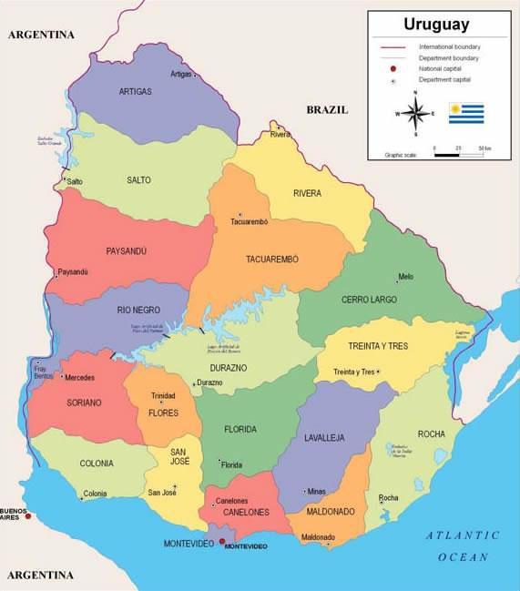 EL MERCADO Localización geográfica de la demanda Uruguay tiene cerca de 3.5 millones de habitantes, distribuidos en 19 departamentos.