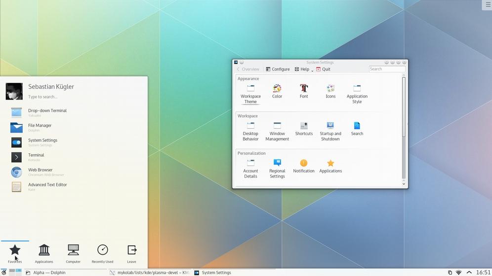 clásicos Gnome y KDE, Unity para Ubuntu, XFCE y LXDE para PCs con