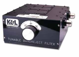 Respuesta en frecuencia de un filtro de ranura El filtro utilizado es sintonizable y permite desplazar la frecuencia de corte del filtro girando una perilla.