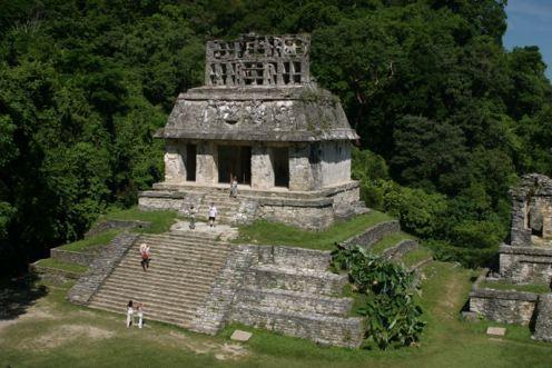Templo del Sol, ruinas de Palenque (100ac, Chiapas, México) el 21 de junio