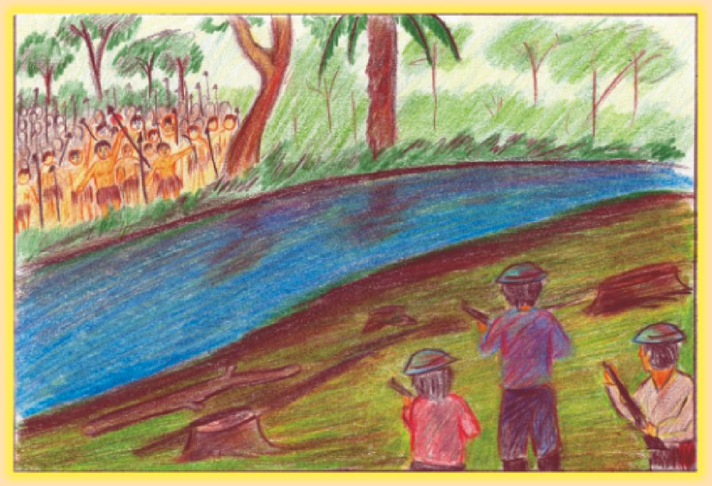 En la selva peruana, entre las cuencas de los ríos Ucayali y Marañón, se desató una gran disputa entre un grupo de nativos y otro de colonos; luchaban porque unos querían la protección del