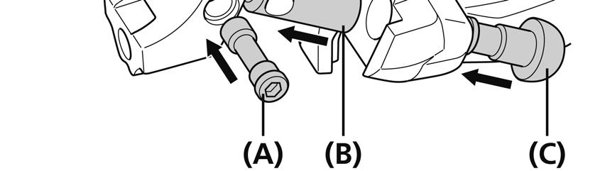 INSTALACIÓN I-spec B 1. Utilice una llave Allen de 2mm para abrir la banda con abrazadera de la maneta de freno, como se muestra en la ilustración. 3.