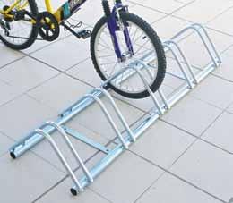 Vallas de Parking Aparca-bicicletas de acero-zincado 5 bicicletas