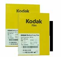 Película general MXG verde La película KODAK MXG proporciona una gran calidad de imagen para exámenes de radiografía general y mayor flexibilidad para ser utilizada en