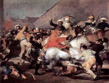 GUERRA DE LA INDEPENDENCIA ESPAÑOLA La carga de los mamelucos de Francisco de Goya, ilustra uno de los episodios del levantamiento popular del 2 de mayo de 1808 que desembocaría en la Guerra de la