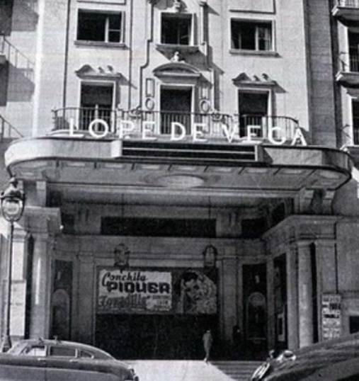 Teatro Cinema Lope de Vega (Gran Vía, 57) Comenzó su andadura como teatro el día 16 de Abril de
