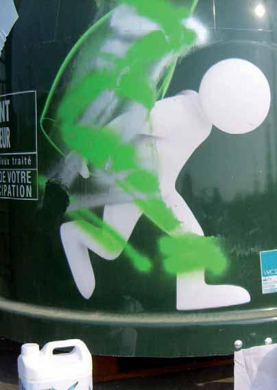 DOBLE CARA Y ACCESORIOS Producto de limpieza para eliminación de grafitis 11 Gel TagAway Gel biodegradable* de color verde Densidad: 1.