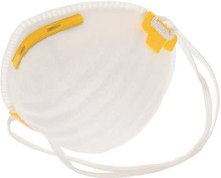 39498 MEDIA MÁSCARA PROTECTORA DE POLVO SIN VÁLVULA La media máscara de respiración sin válvula, proporciona una efectiva protección contra las