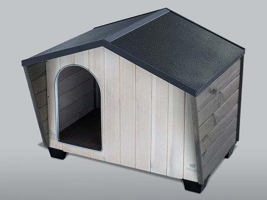ANIMALES DE COMPAÑÍA PERROS MERANO MEDIUM KENNEL DOGVILLA 90 CLASSIC Merano es la nueva caseta para perros de madera con una forma original con techo