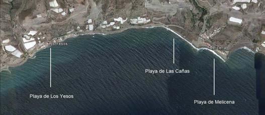 Figura 2.38: Playas del término municipal de Sorvilán (Foto: Google Earth) 2.4.9.
