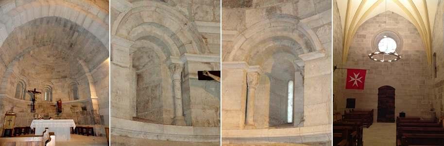❶ En la parte central de ábside hay una talla de Cristo Crucificado ❷ Y en el lateral del presbiterio del Evangelio en esta hornacina está el antiguo sagrario. ❸ -.