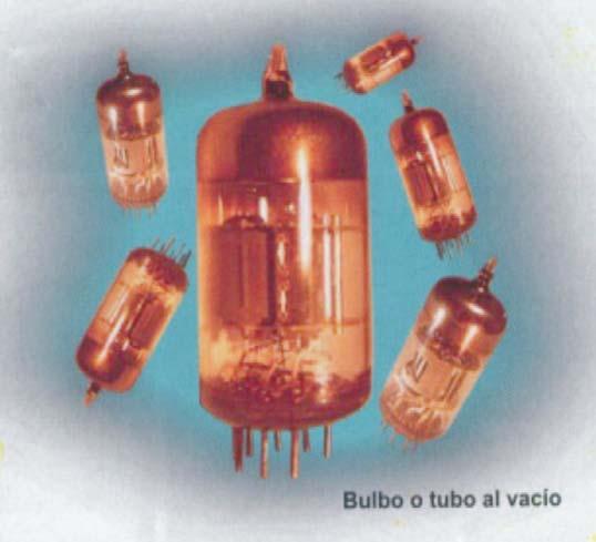 USO DE BULBOS O TUBOS AL VACIO Consiste en una cápsula de vidrio de la que se ha extraído el aire, y que se lleva en su interior varios electrodos mecánicos.
