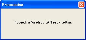 Ajustes wireless fácil Ajustes wireless fácil Con este ajuste, no necesita realizar procedimientos complicados de ajuste de LAN. El tipo de red sera el modo AdHoc.