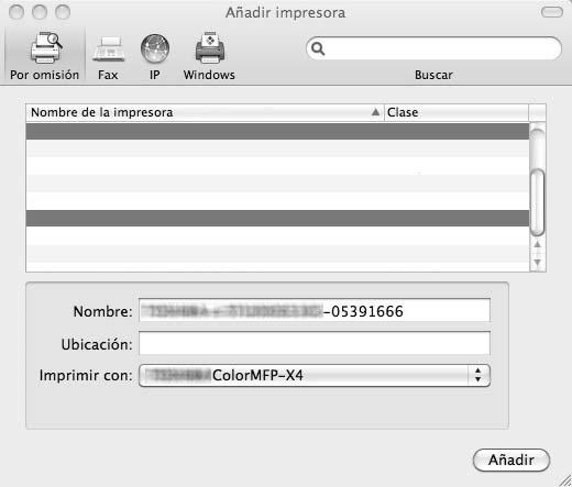 4 INSTALACIÓN DE LOS CONTROLADORES DE IMPRESORA PARA MACINTOSH 4.INSTALACIÓN DE LOS CONTROLADORES DE IMPRESORA PARA MACINTOSH Configuración de la impresión Bonjour (Mac OS X 10.6.x a 10.7.
