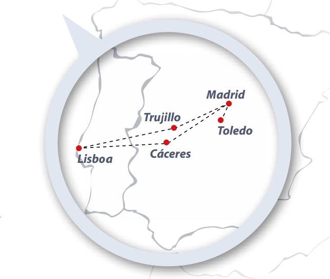 º Día (Lunes) MADRID-TOLEDO-MADRID (150 kms) 4o. Día MADRID (Martes) 5o.