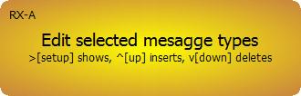 Configuración del Equipo 18 Presionando Setup ingresamos a la indicación de cómo configurar los tipos de mensajes Presionando Setup se accede a la siguiente pantalla, que permite habilitar y