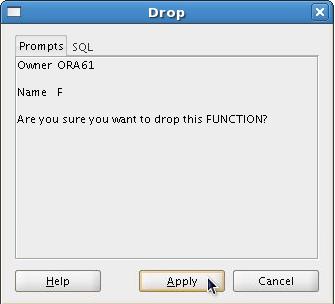 Eliminación de Funciones: Uso de la Sentencia SQL DROP o SQL Developer Uso de la sentencia DROP: DROP FUNCTION f; Uso de SQL Developer: 1 2 Eliminación de Funciones Uso de la sentencia DROP Cuando ya