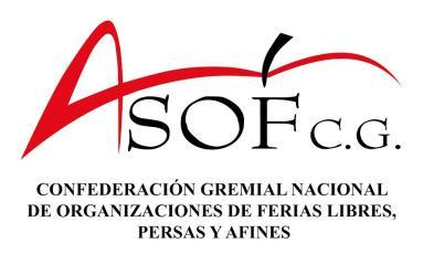 QUÉ ES LA ASOF C.G.? www.asof.cl Es la Confederación Nacional de Ferias Libres de Chile. ASOF, representa el 70% de las organizaciones de feriantes del país.