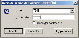 Inicio de sesión Cuando ingresa en su cuenta de correo electrónico, puede iniciar sesión en CallPilot de forma simultánea.