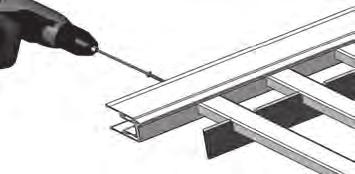 inferior y atornille los tornillos paralelos a los balaustres, no perpendiculares a la barra inferior.