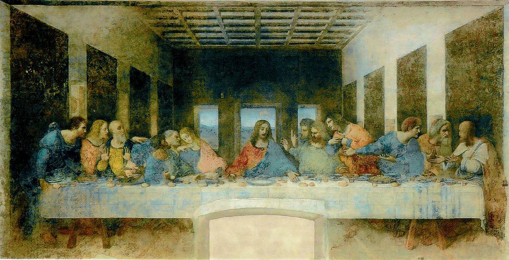 LA ÚLTIMA CENA Entre 1495 y 1497 se terminó esta Ultima Cena de Leonardo, que tanta trascendencia ha tenido para la historia del arte posterior.