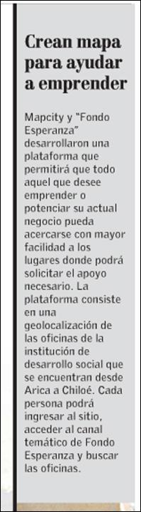 Noticias Lanzamiento canal temático FE en Mapcity El Mercurio 14 de abril http://impresa.elmercurio.com/pages/newsdetail.aspx?