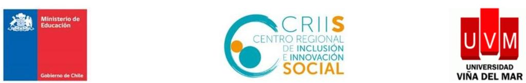 Bases Concurso Tesis en Inclusión e Innovación Social Centro Regional en Inclusión e Innovación Social (CRIIS) 1) Antecedentes Generales Considerando los desafíos que la Región de Valparaíso muestra