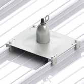 Aplicaciones Generales El RoofSafe Anchor puede utilizarse para facilitar la instalación de un sistema de dispositivo de anclaje horizontal que permita un acceso continuo ininterrumpido a todas las