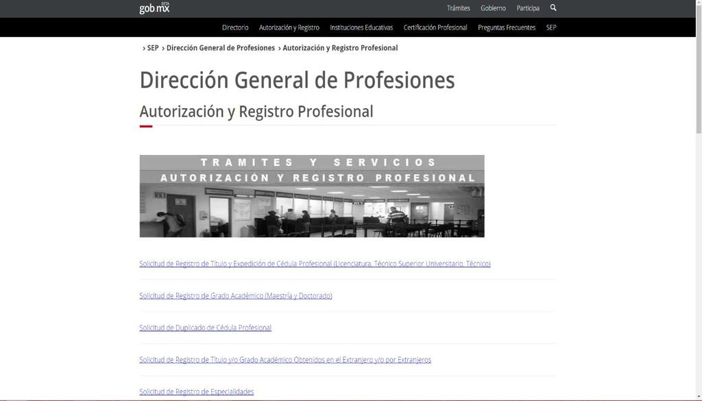 1. zingresa a la Página de la Dirección General de Profesiones (DGP): http://www.sep.