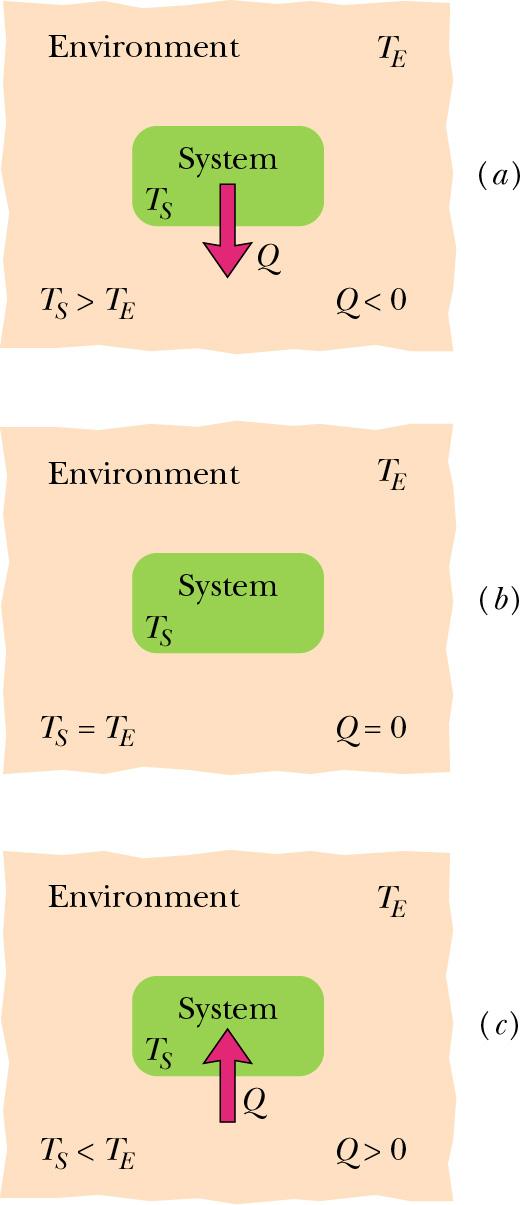 Calor y Temperatura Calor ~ energía transferida entre un sistema y su ambiente debido a una diferencia en temperatura ( ) Q = cm T = cm T T La constante c se conoce como calor específico y depende