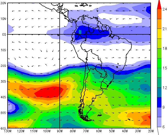 peruana. Esta condición favoreció la estabilidad atmosférica y el incremento de los vientos del sur relacionada con el aumento de la gradiente de presión a lo largo de la costa.