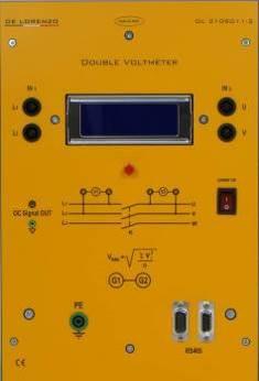 VOLTÍMETRO DIGITAL CA/CC MULTIRRANGO DL 2109D11 2 Compara 2 entradas de tensión CA o CC y proporciona una señal de control cuando la