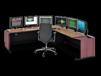 Se completa con el sistema de montaje de monitores Versa-Trak y seis soportes de monitor de rotación/inclinación W6471 (Ver página