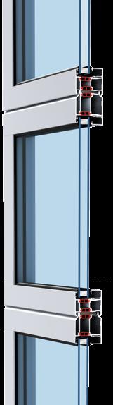 CRISTAL ALR 67 Thermo Glazing En caso de altas exigencias respecto al aislamiento térmico está disponible la puerta ALR 67 Thermo Glazing con perfiles con rotura de puente térmico en versión de 67 mm