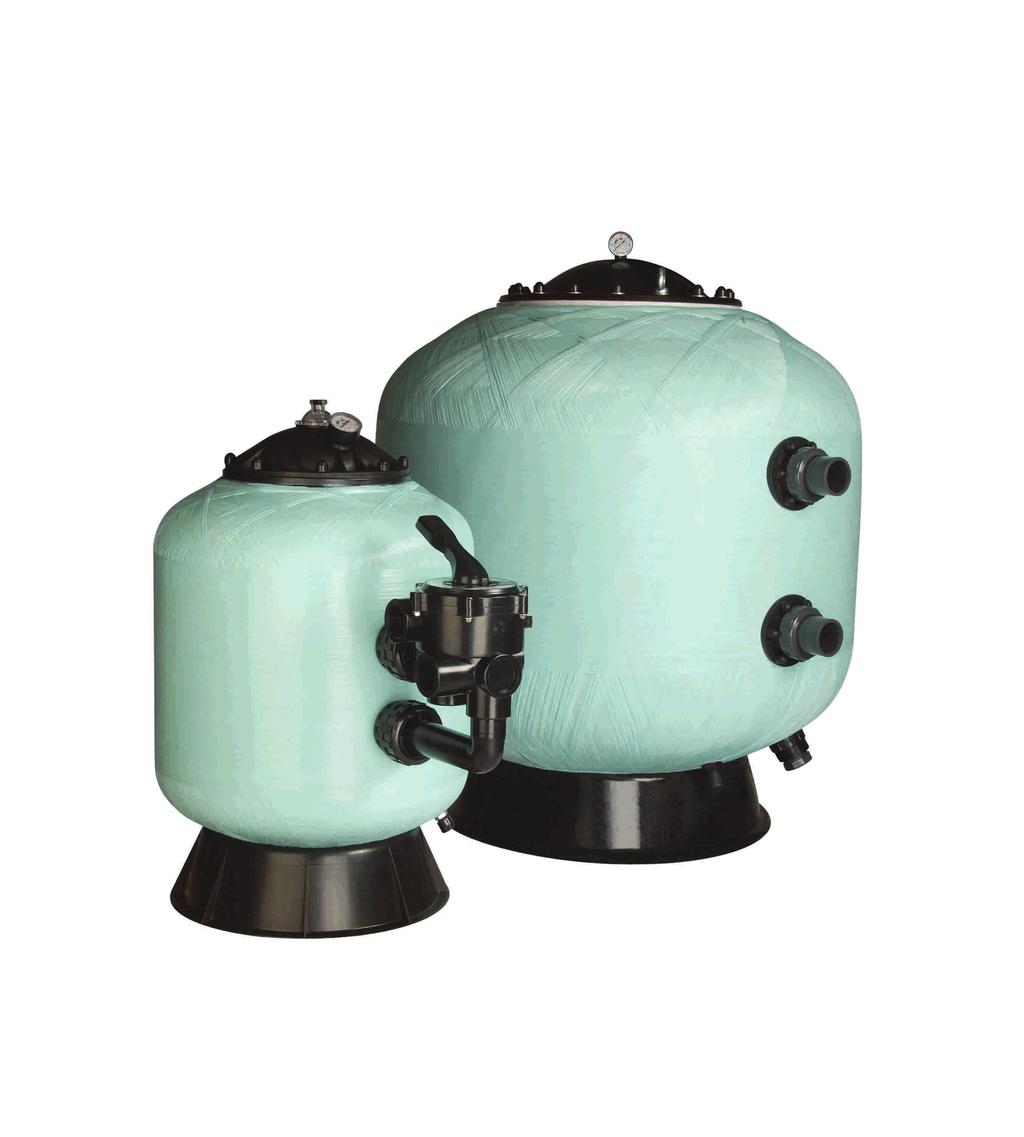 Berlin filters of diameter and mm are available in monobloc composed of a polypropylene base, filter with sidemount selector valve, selfpriming pump and all the necessary fittings.