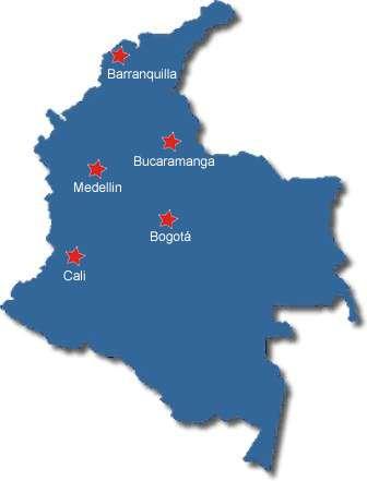 METODOLOGÍA El estudio se concentra en las 5 ciudades con más población (DANE, 2005): Bogotá con un total de 7.259.597, Medellín con 2.316.853, Santiago de Cali con 2.219.633, Barranquilla con 1.179.