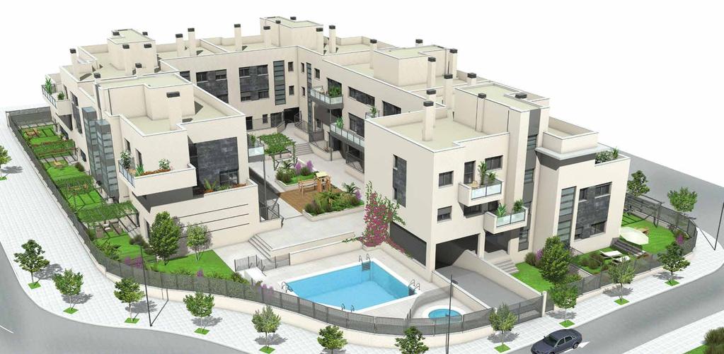 LA PROMOCIÓN Un conjunto residencial de sólo 34 viviendas con trasteros y garajes en una urbanización privada, con cámaras de