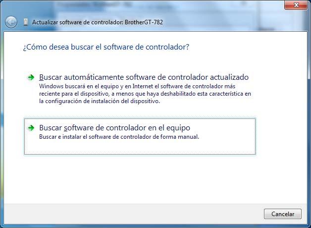 (8) Haga clic en "Browse my computer for driver software" cuando la ventana siguiente aparece.