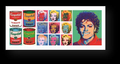 Texto: En esta imagen se muestran los colores esquemáticos aplicados al arte Pop y a la Publicidad.
