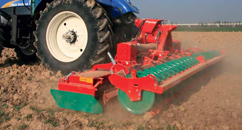 Gradas Rotativas plegables Kverneland Efectividad y rendimiento en la preparación de siembra a gran escala
