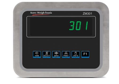 Fabricados para hacer frente a las necesidades de hoy y a los retos del mañana Indicadores de vanguardia Los indicadores de la serie ZM300 de Avery Weigh-Tronix son indicadores para uso diario en