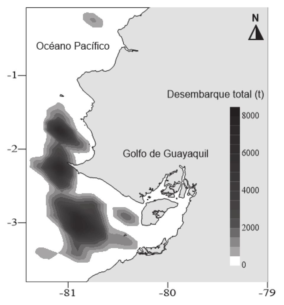 Aspectos biológicos y pesqueros de la macarela en Ecuador yaquil donde se concentran la mayor captura y el mayor esfuerzo (3 0 s 80 55 o) (Fig. 9)