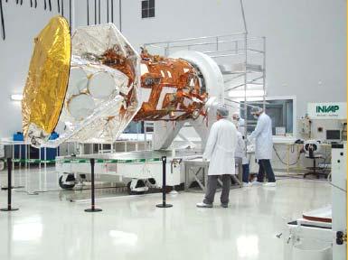 Instrumento Aquarius en la plataforma SAC D en área límpia NASA Se trata de un satélite diseñado específicamente para proporcionar mediciones mensuales a escala global de las variaciones en la